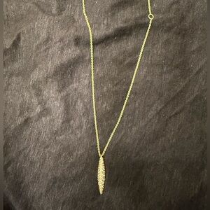 Alexis Bittar Miss Havisham Crystal Encrusted Spear Pendant Necklace